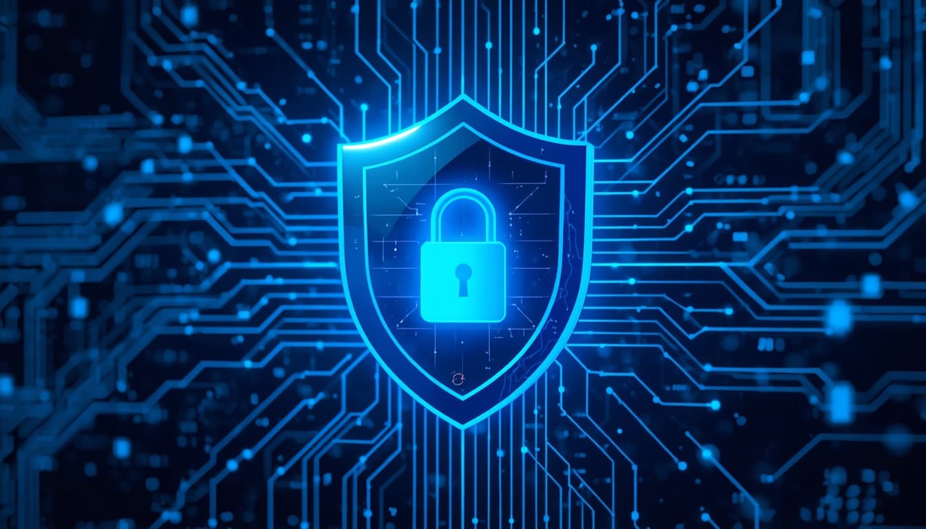Illustration d'un bouclier de cybersécurité protégeant une connexion de streaming